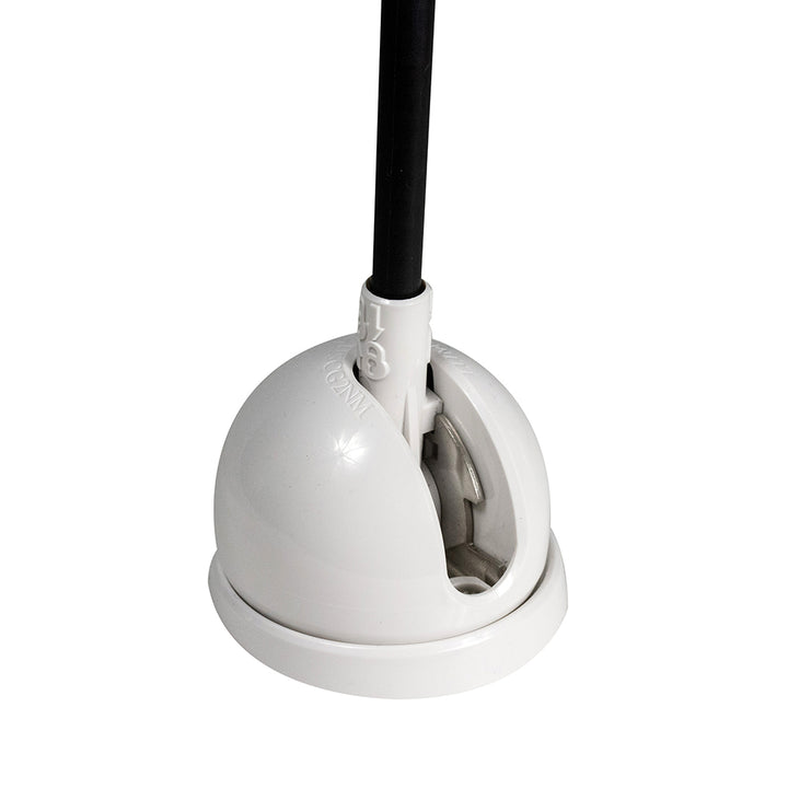 Lumitec Contour Anchor Light, 12-inch black shaft with white base, navigation light for marine boats.