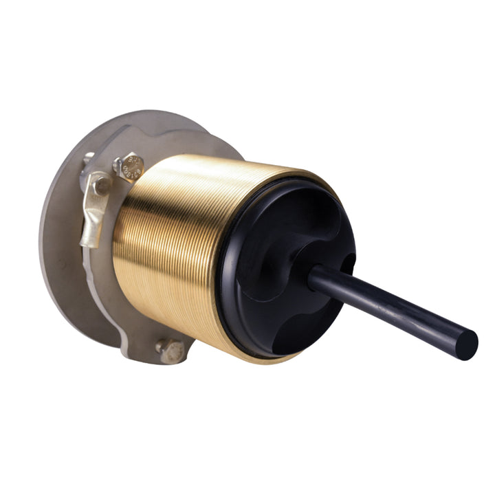 Lumitec SeaBlaze Typhoon underwater bronze thru-hull LED light displaying white and blue lighting in a marine setting