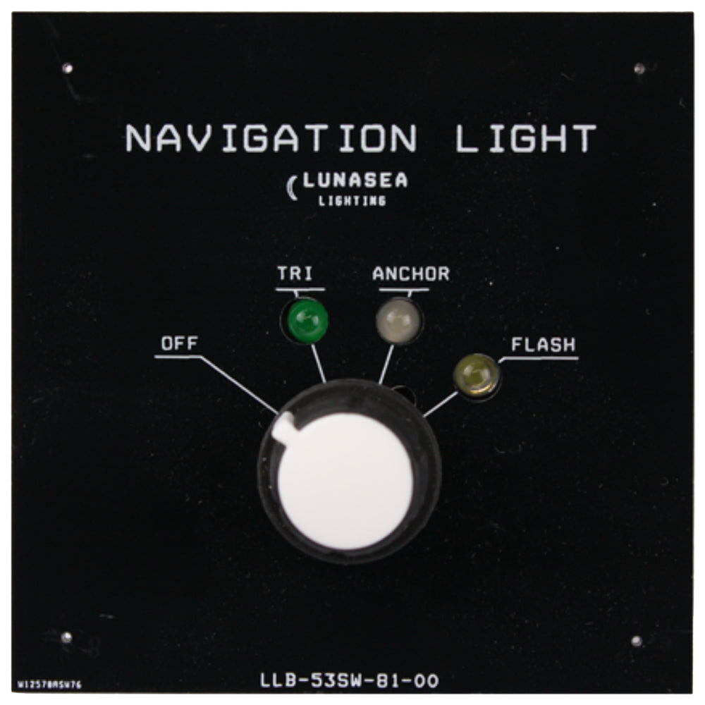 Lunasea Lighting Tri/Anchor/Flash Fixture Switch accessory for underwater lighting systems, compact and easy to install.