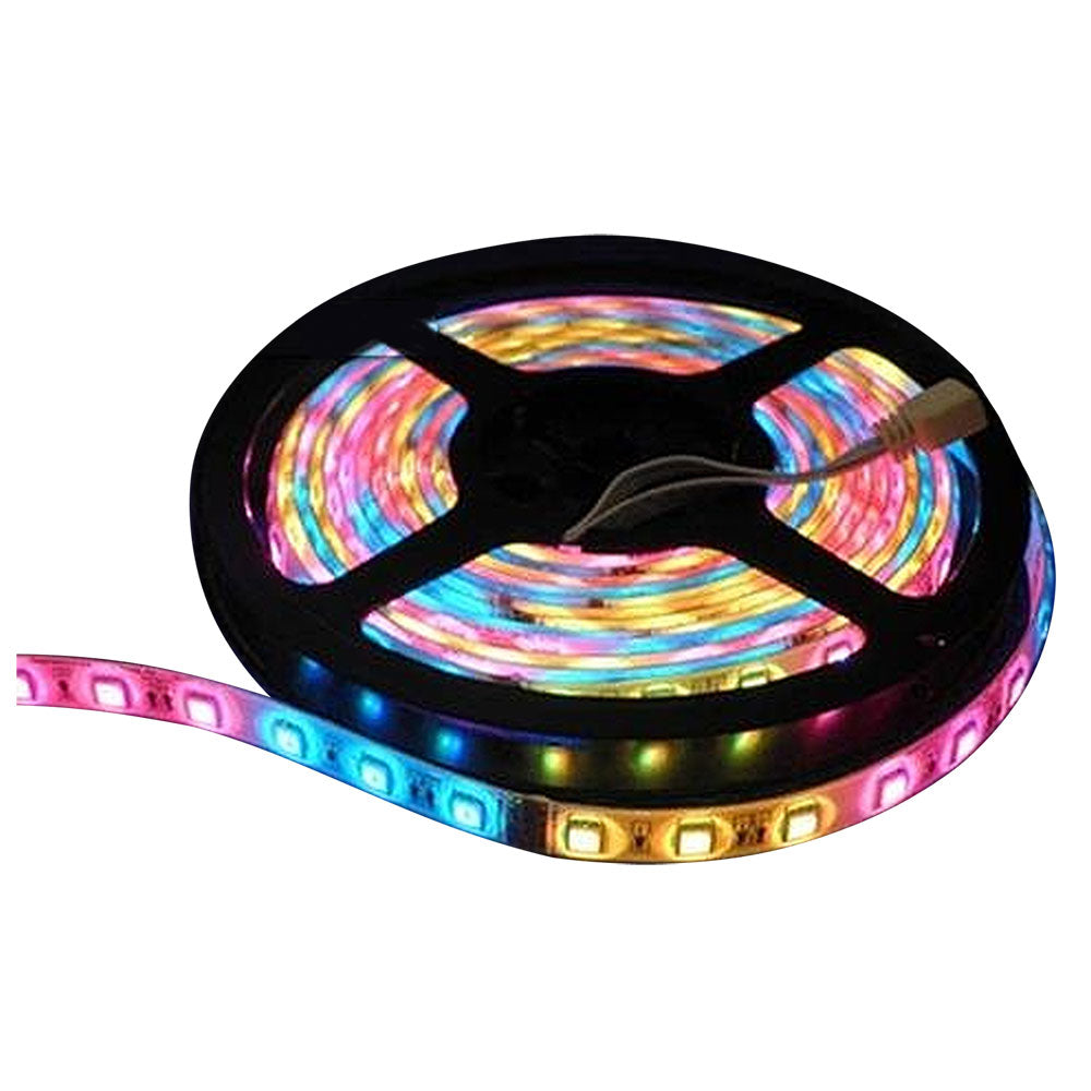 Lunasea Waterproof IP68 LED Strip Lights in red, green, and blue, 5 meters, for interior courtesy lighting with vibrant color options.