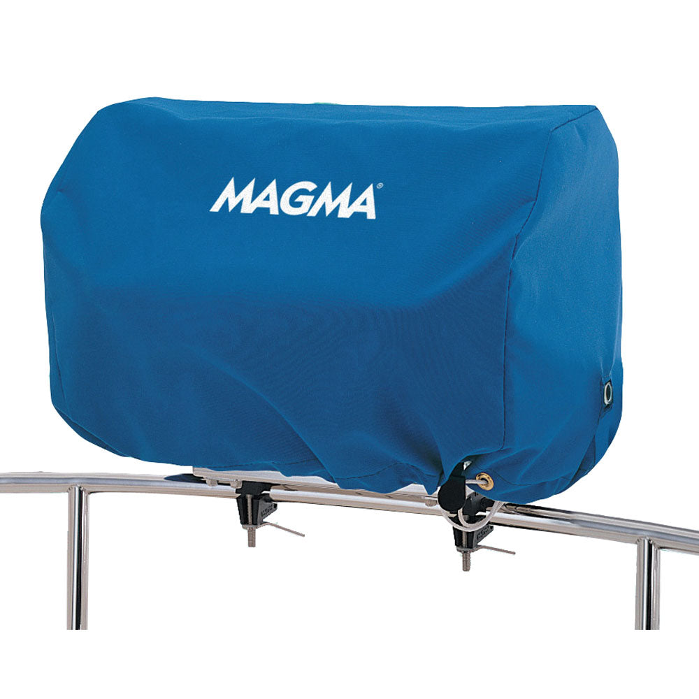 Magma rectangular grill cover for deck or galley, 12" x 18", in Pacific Blue, designed for Magma grills.