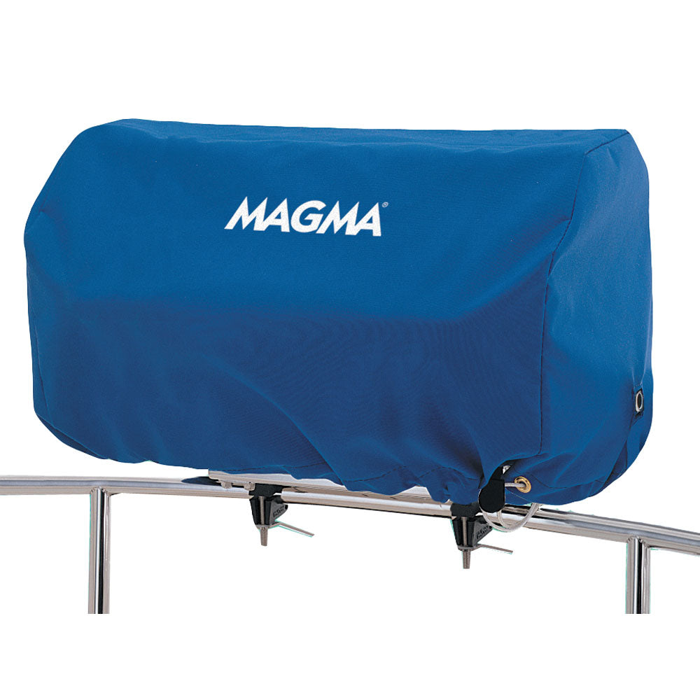 Magma rectangular grill cover for deck or galley, 12x24 inches, in vibrant Pacific Blue, designed to protect Magma grills.