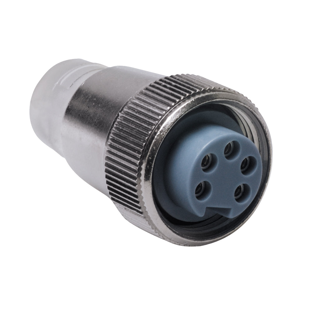 Maretron Mini Termination Resistor with LED for female connection, used as an accessory in electronic or marine systems.