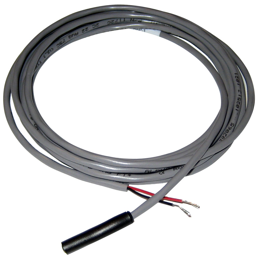 Maretron Ambient Air Temp Probe, NMEA sensor with cable, used for measuring ambient air temperature on marine vessels.