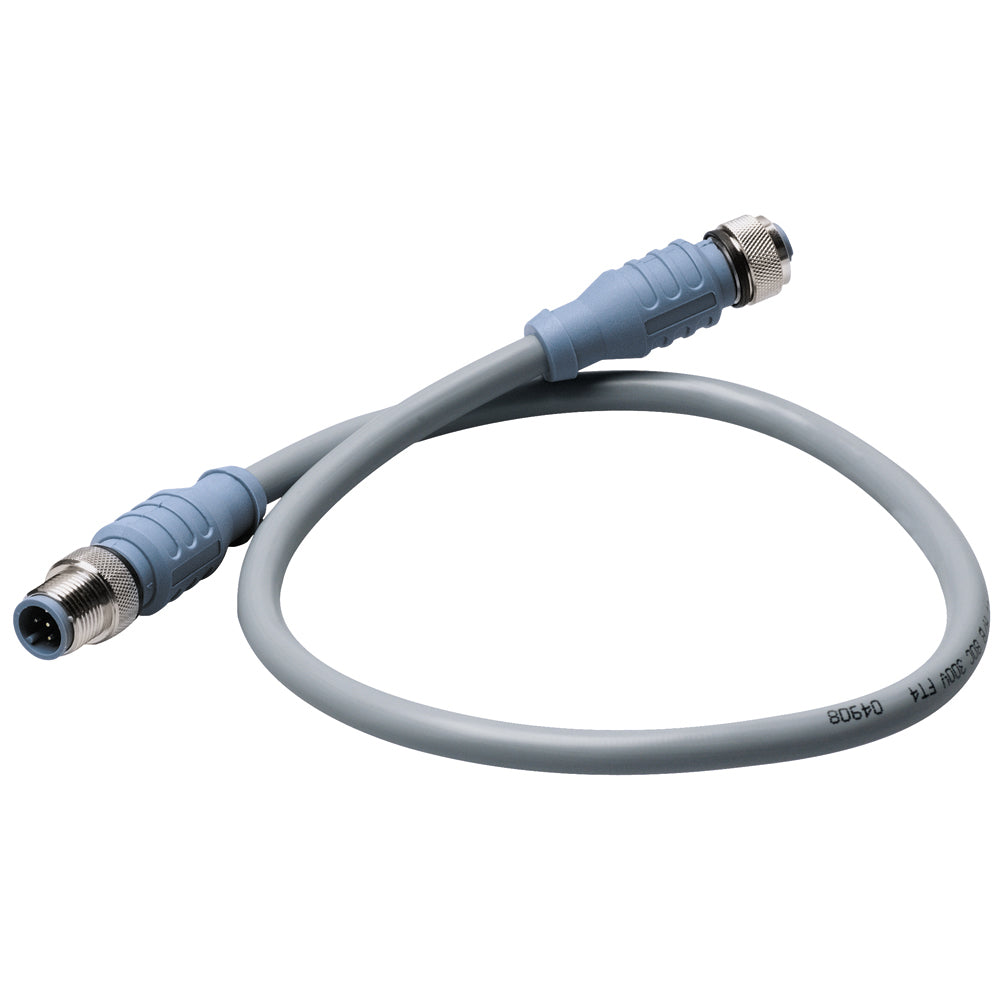 Maretron Micro double-ended NMEA cable set, 1 meter for marine electronics, showing connectors and cable details.