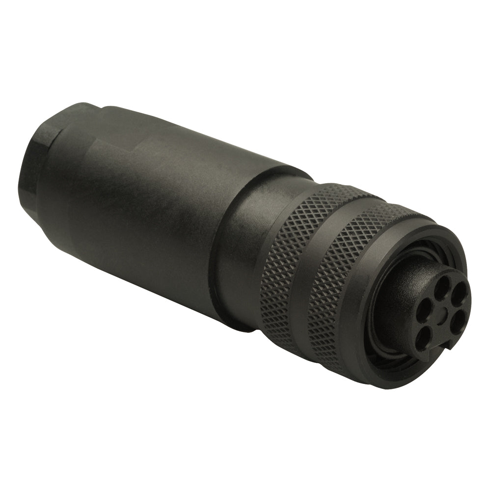 Maretron Mini Field-Attachable Female NMEA connector for marine communication cables and sensors.