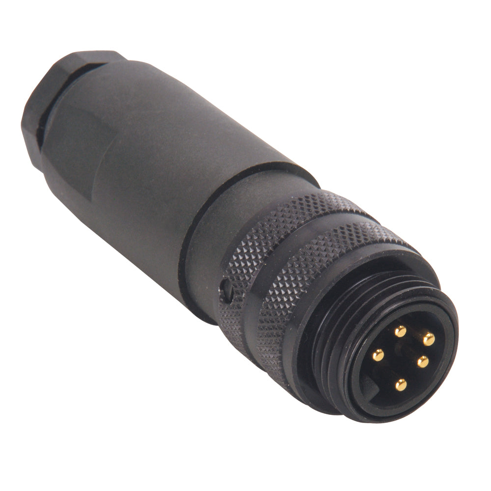 Maretron Mini Field-Attachable Connectors Male for NMEA cables and sensors, showing compact, durable marine-grade connector design.