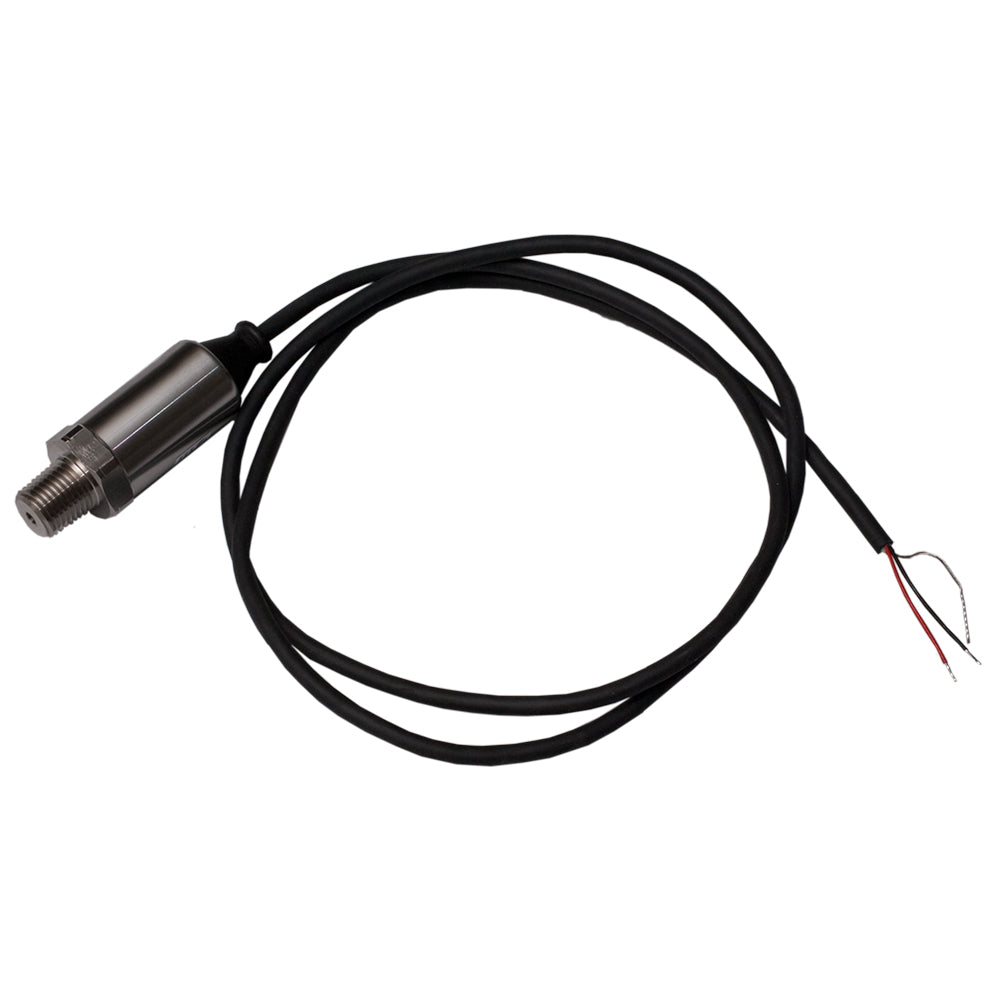 Maretron pressure transducer measuring 0 to 1.5 PSI, NMEA sensor with cable connection, used in marine monitoring systems