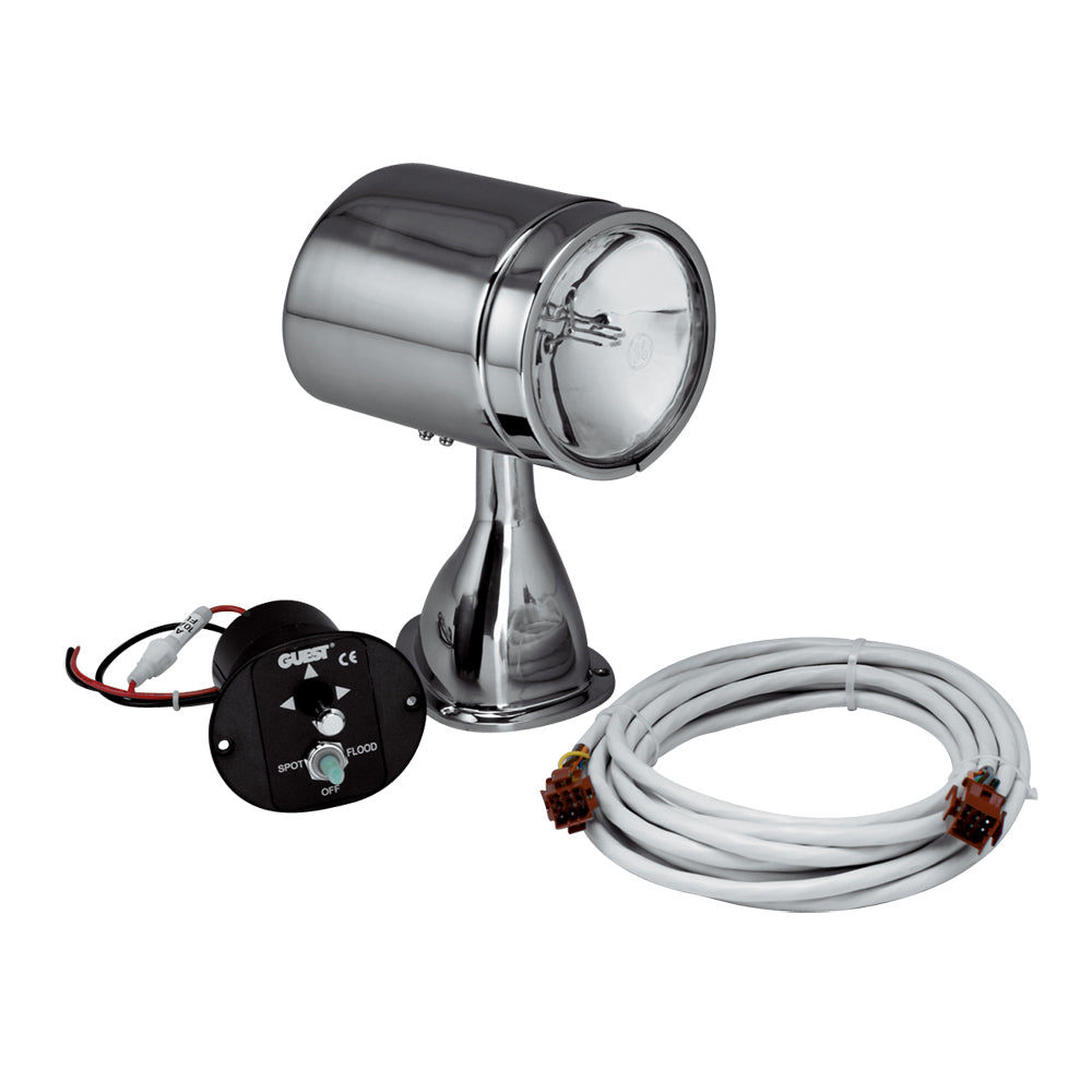 Marinco 5-inch stainless steel spotlight and floodlight kit, search lights with durable construction and adjustable beam.