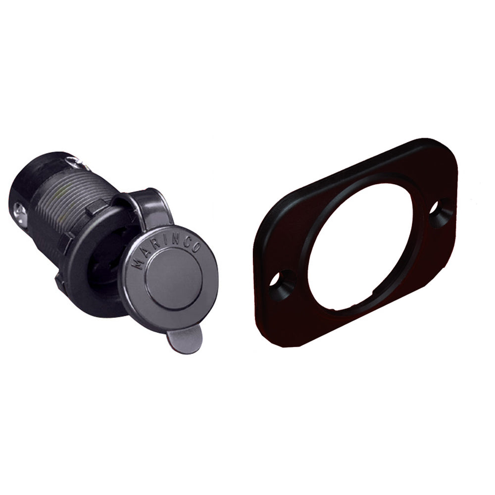 Marinco ConnectPro 3-Wire Shore Power Receptacle showing the electrical connection port for marine use