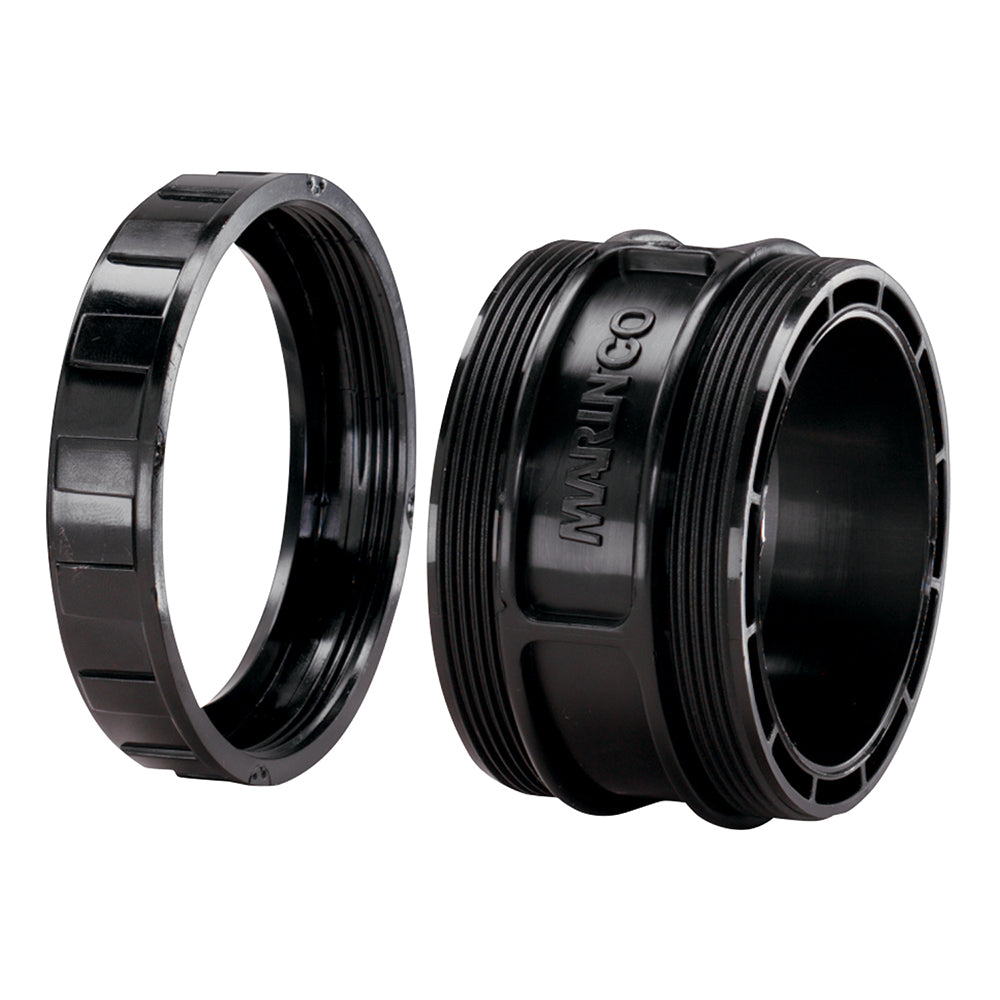 Marinco sealing collar with threaded ring for 50A shore power connection, durable marine electrical accessory.