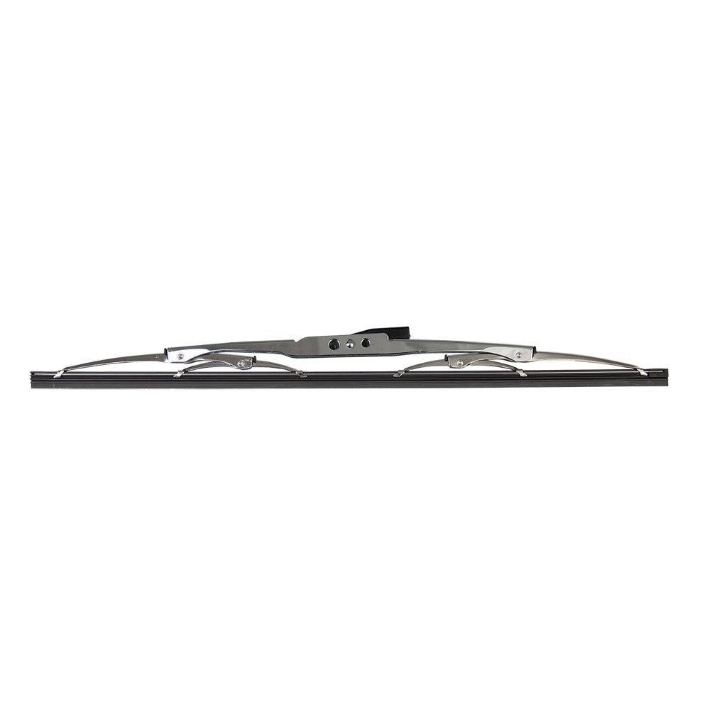 Marinco Deluxe Stainless Steel Wiper Blade for 18-inch windshields, featuring durable stainless steel construction and sleek design.