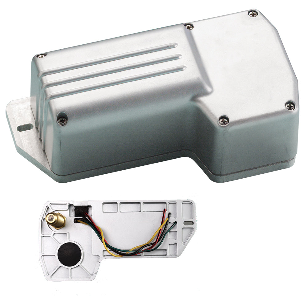 Marinco waterproof 12V windshield wiper motor with 2.5-inch shaft and 80 sweep for boat or vehicle windshield cleaning.