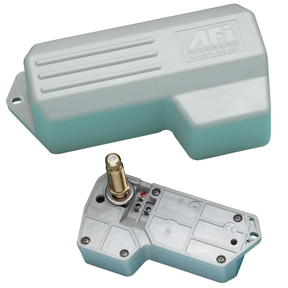 Marinco Wiper Motor 1000 Series for windshield wipers, 12V with 2.5-inch shaft, used in marine or vehicle applications