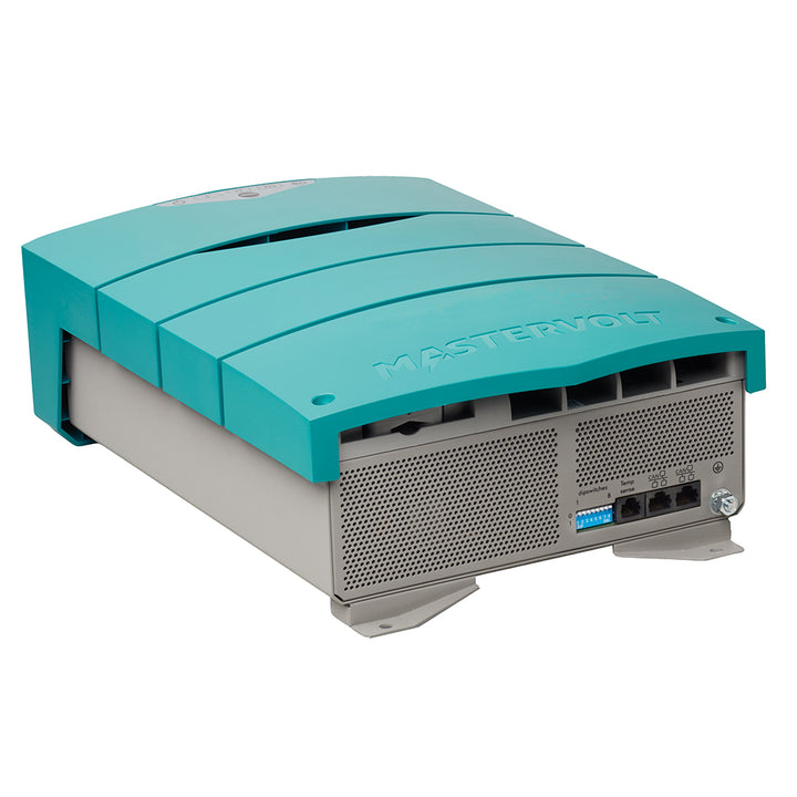 Mastervolt ChargeMaster Plus 24V 60A 3-bank battery charger with NMEA2000 and CZone integration, shown in a clean technical setup.