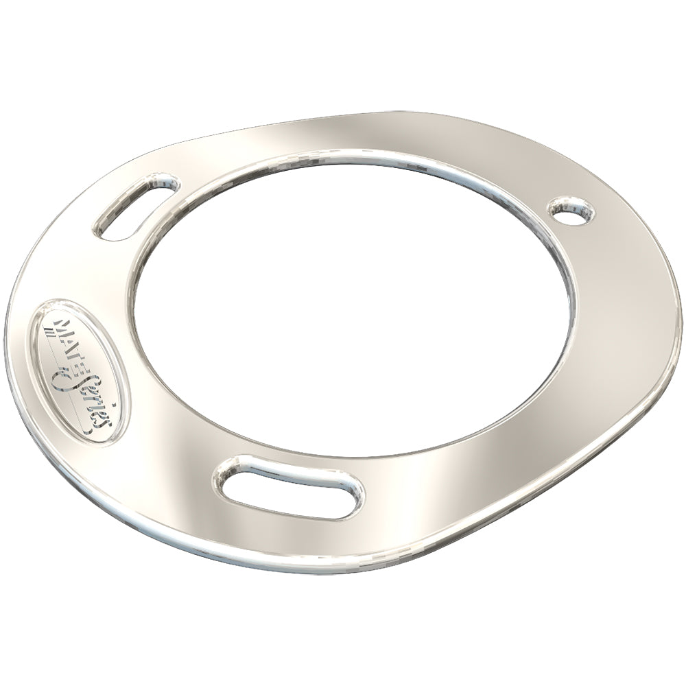 Mate Series stainless steel backing plate for rod holder accessories, durable and corrosion-resistant mounting hardware.