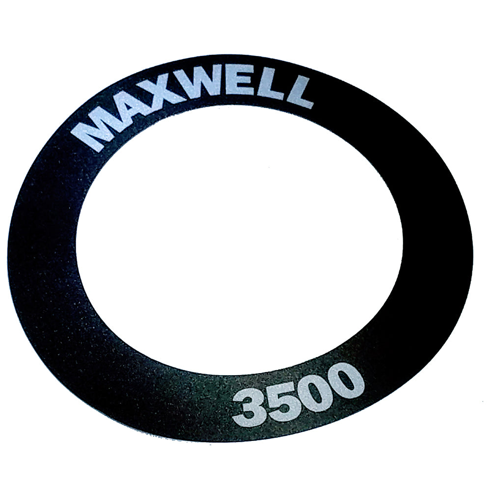Maxwell Label 3500 windlass accessory, black plastic component with wiring and connectors for marine boat windlass system