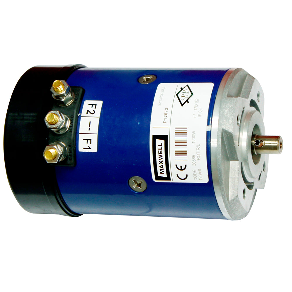 Maxwell Motor Cima windlass accessory with 1200W power, 12V voltage, and 4-hole flange for marine winch applications