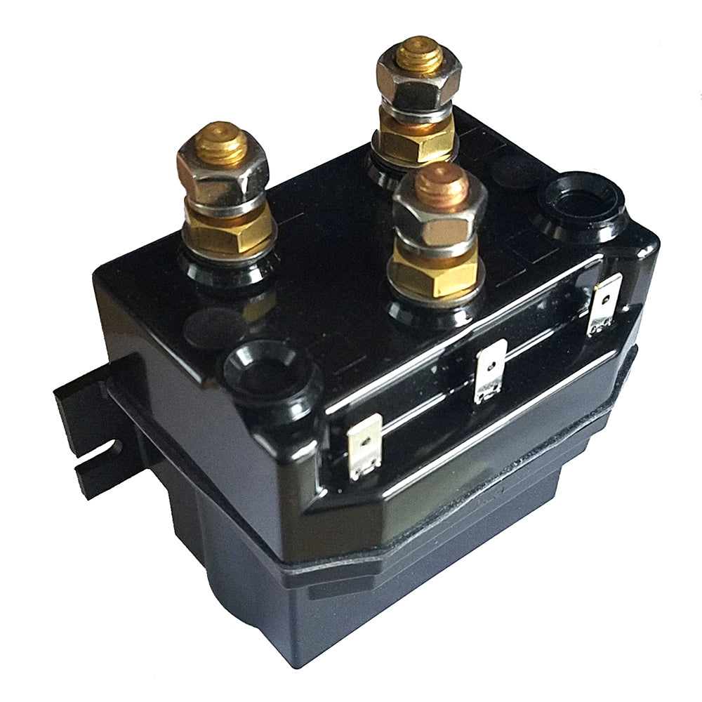 Maxwell 24V Reversing Solenoid Pack for Windlass Accessories, black and metallic components, with wiring terminals visible