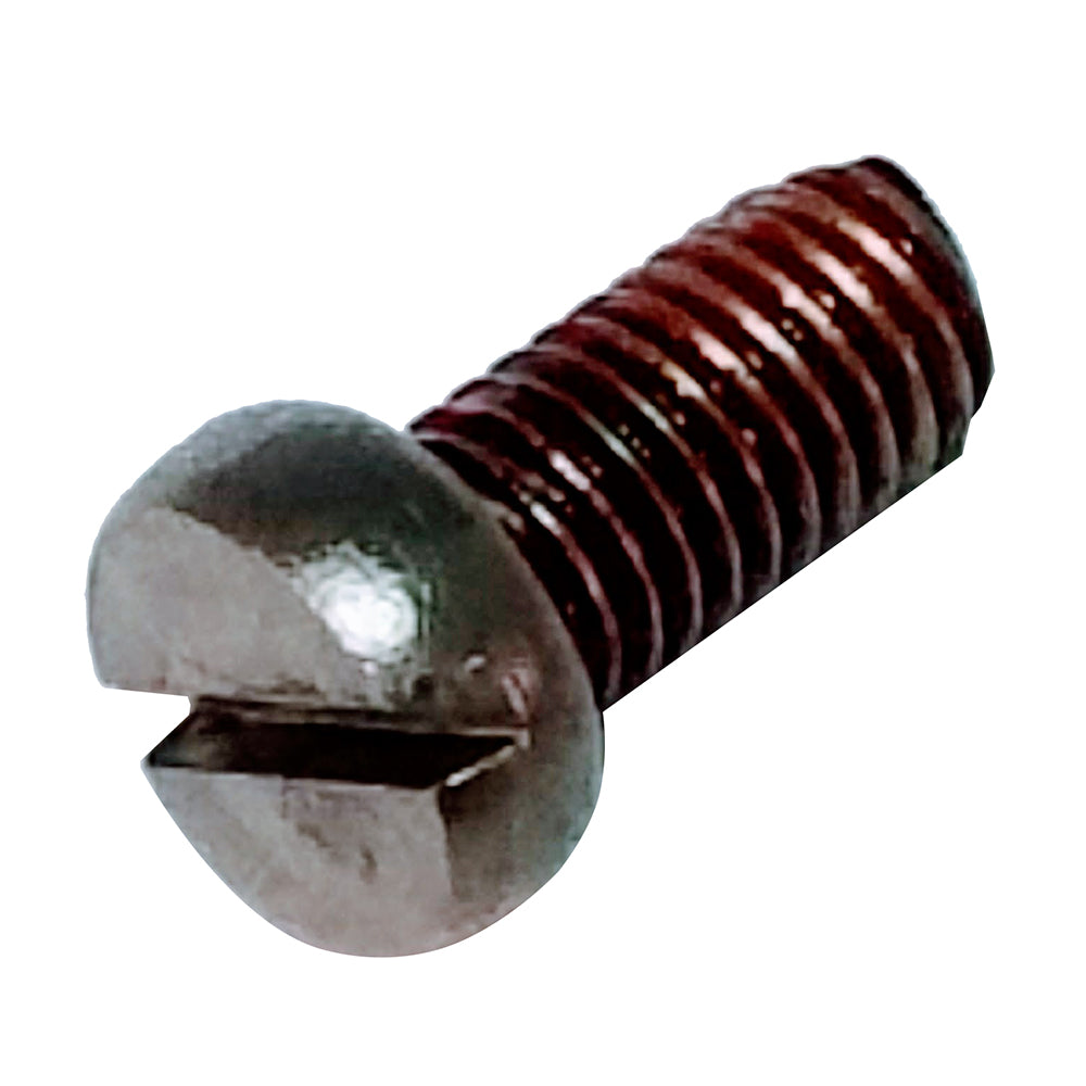 Maxwell stainless steel M8 x 16 screw for windlass accessories, showing shiny metallic finish and threaded design.