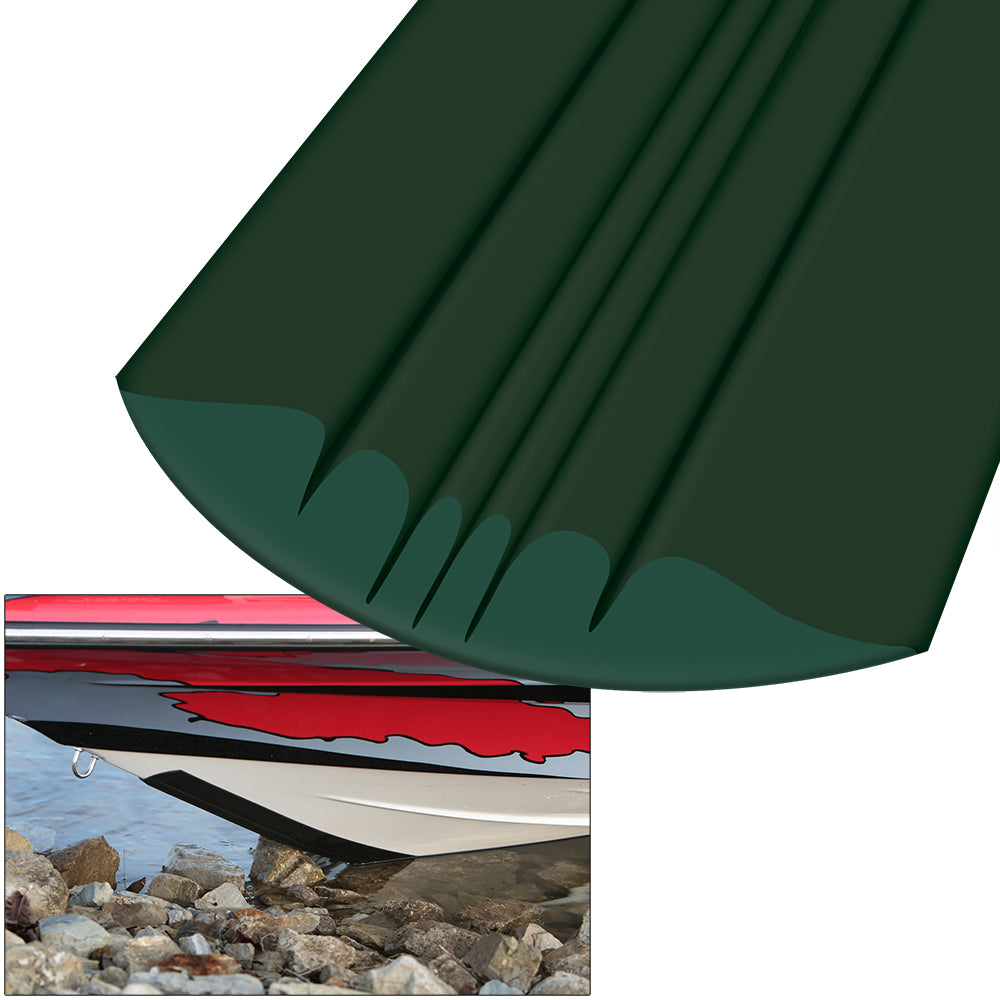 Megaware KeelGuard hull protection in Hunter Green, designed to protect boat keels from damage during use.