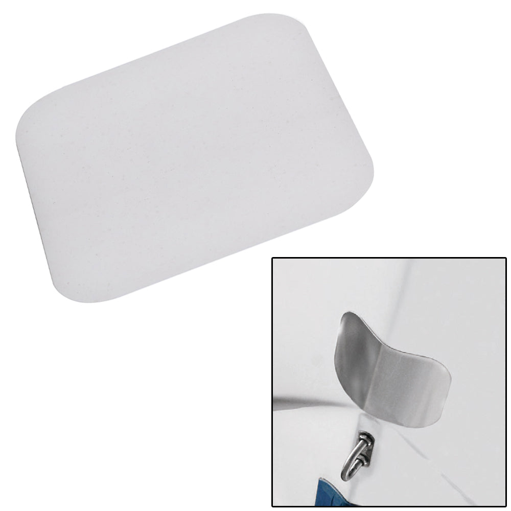 Megaware ScuffBuster Standard roller with solid bowguard, 5.75 x 4.5 inches, stainless steel 22G for boat protection.
