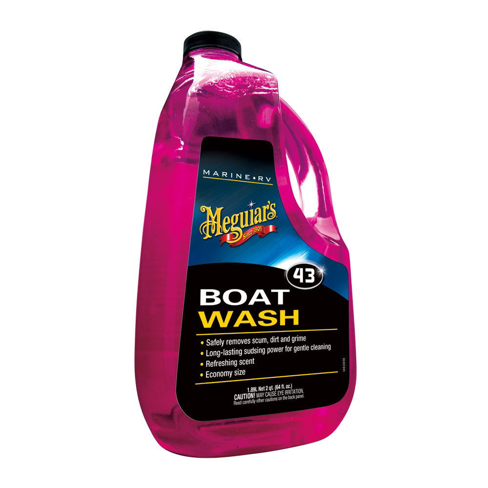 Meguiar's #43 Marine Boat Soap 64oz bottle for cleaning boats and marine surfaces with effective soap formula