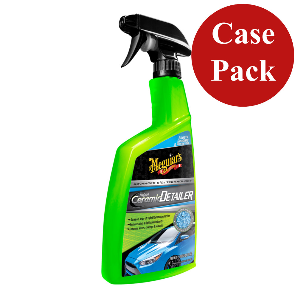Meguiar's Ceramic Detailer 26oz bottles, set of 6, for cleaning and enhancing vehicle's ceramic surface protection.