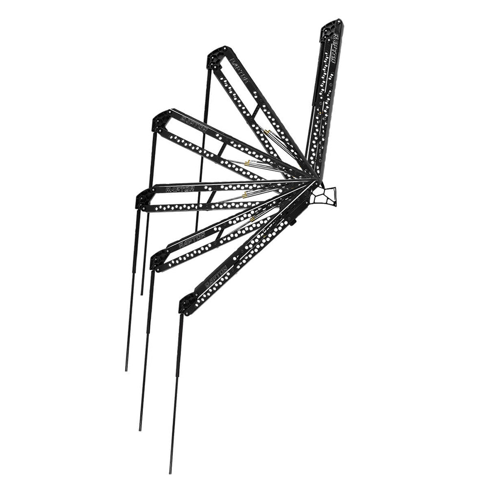 Minn Kota Raptor 8 shallow water anchor in black with active anchoring system, designed for secure boat anchoring in shallow waters.