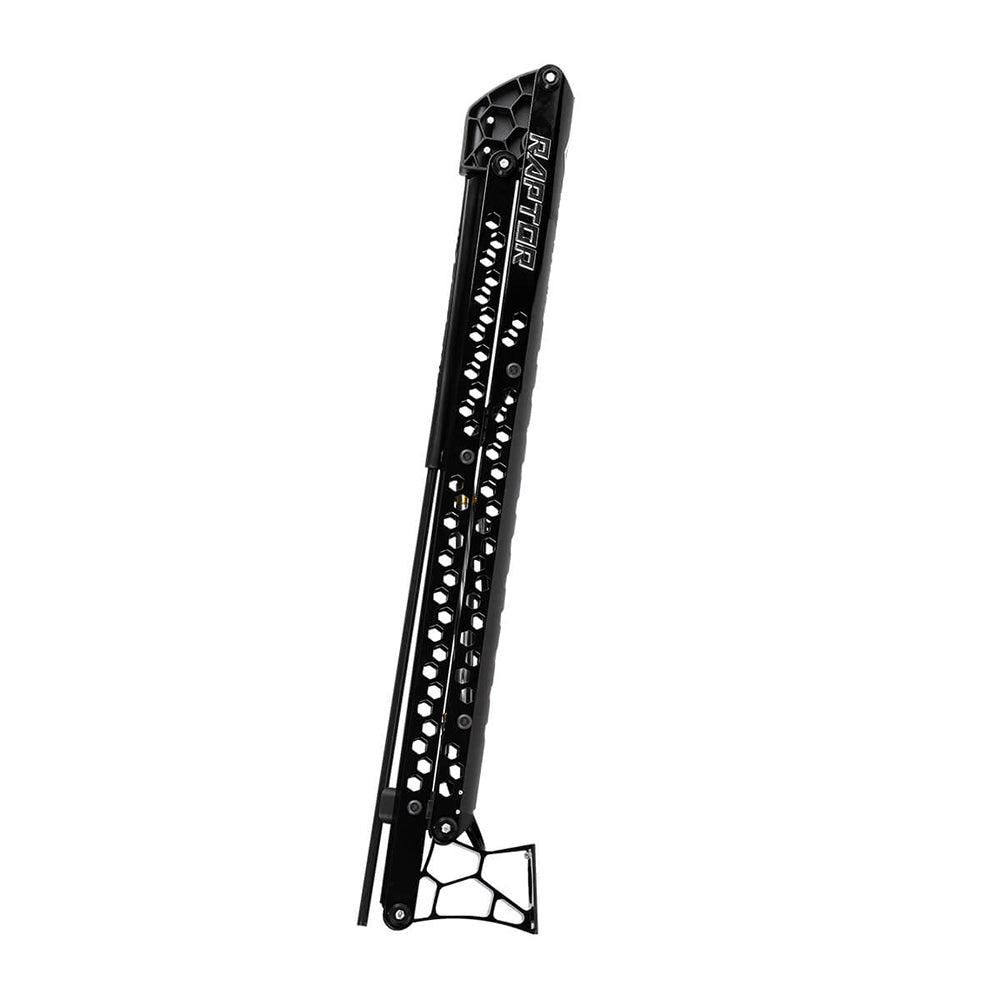 Minn Kota Raptor 8 shallow water anchor in black with active anchoring system, designed for reliable boat stabilization in shallow water.