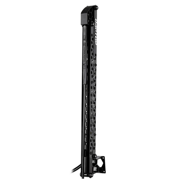 Minn Kota Raptor 8 shallow water anchor in black with active anchoring system, designed for secure boat stabilization in shallow waters.