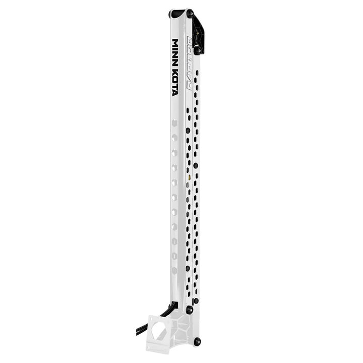Minn Kota Raptor 8 shallow water anchor with active anchoring system, white color, designed for secure boat positioning.