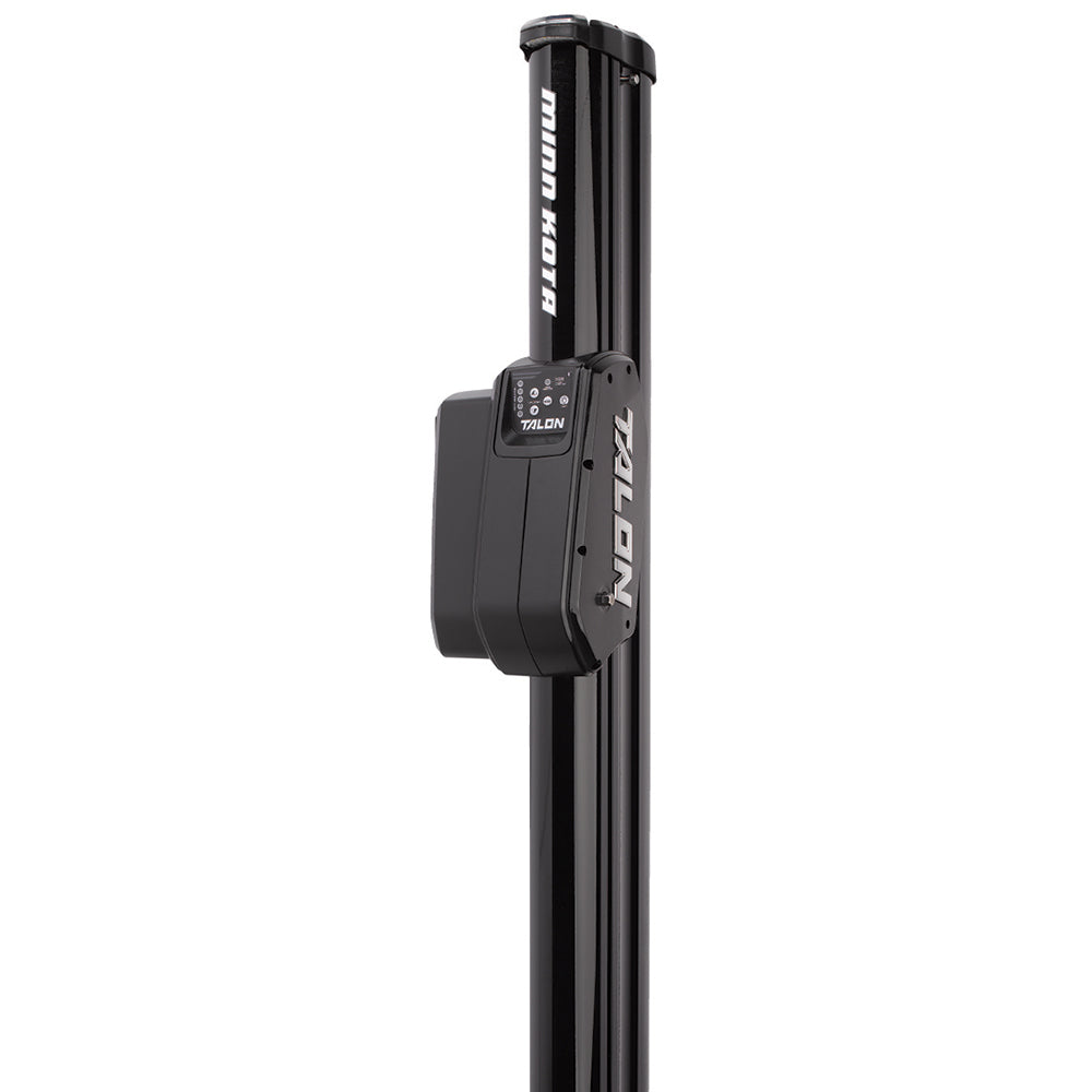 Minn Kota Talon BT 12 shallow water anchor in black, with sturdy construction and compact design for boat stabilization.
