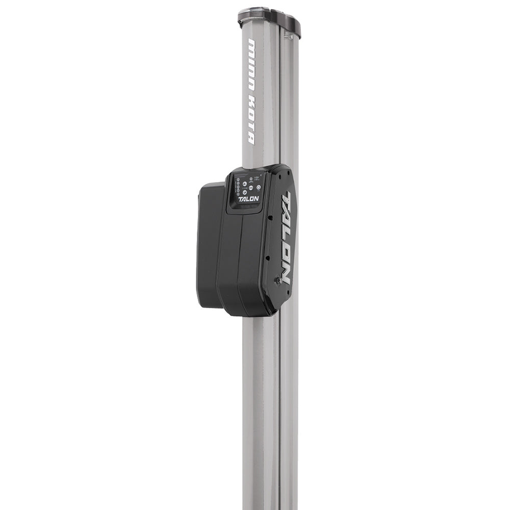 Minn Kota Talon BT 12 shallow water anchor in silver and black, designed for boat stability and secure anchoring.