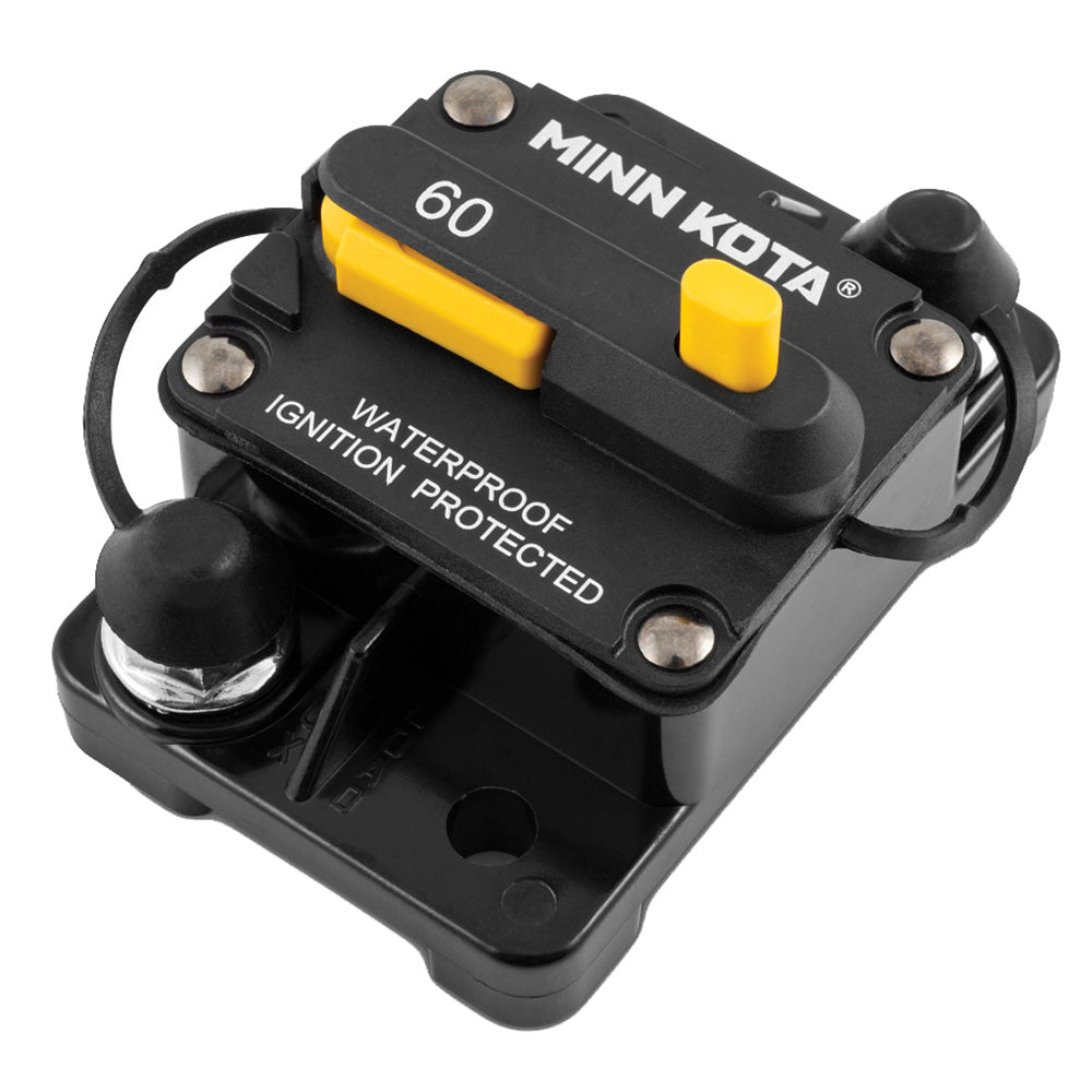 Minn Kota MKR-27 60AMP circuit breaker for trolling motor accessories, featuring durable design and easy installation.