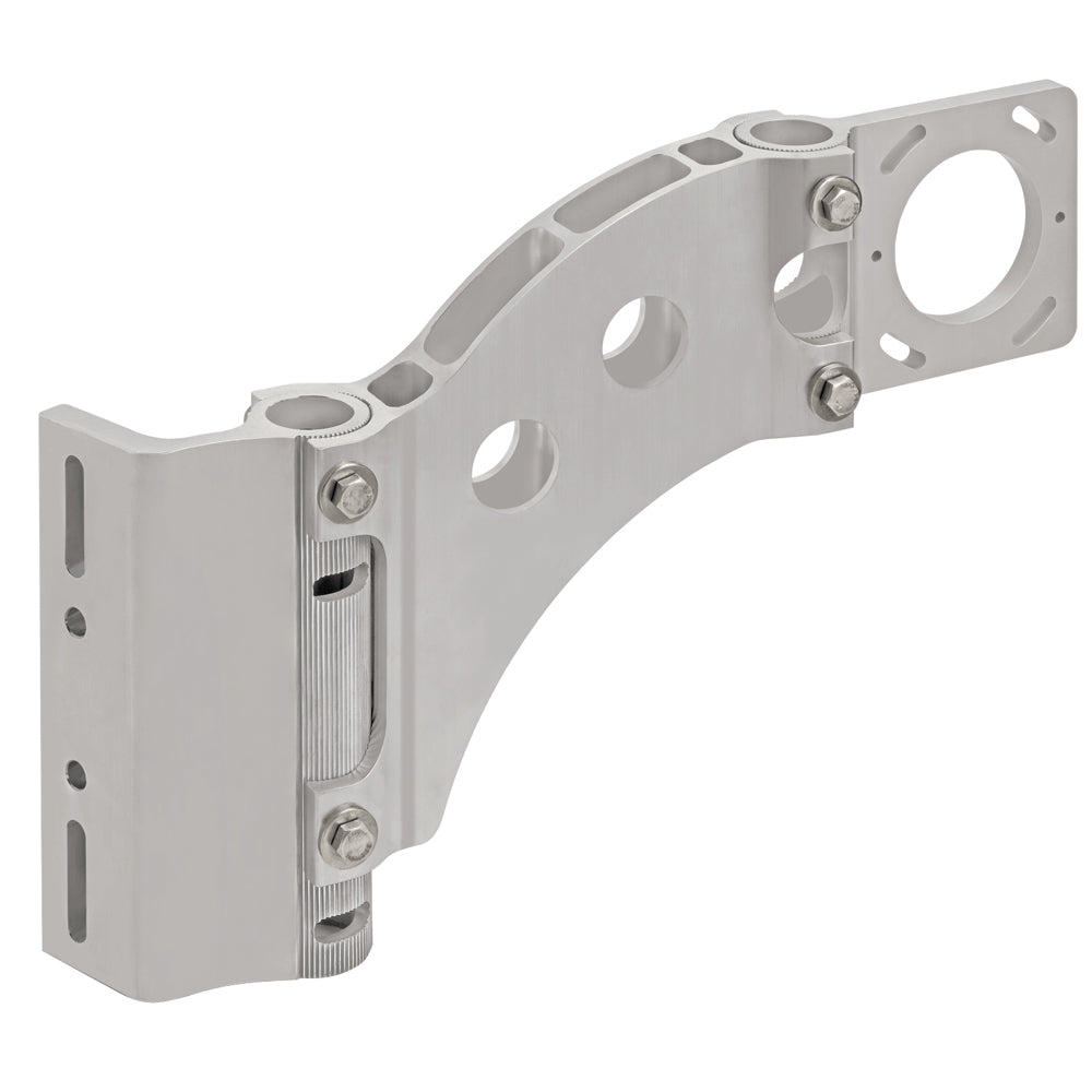 Minn Kota Talon 3-Piece Jackplate Bracket for trolling motor accessories, shown installed on a boat.