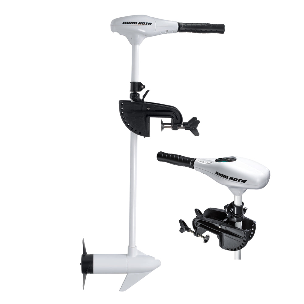 Minn Kota Riptide 45/SC/T saltwater trolling motor, 12V, 45 lbs thrust, 36-inch shaft, designed for fishing boats.