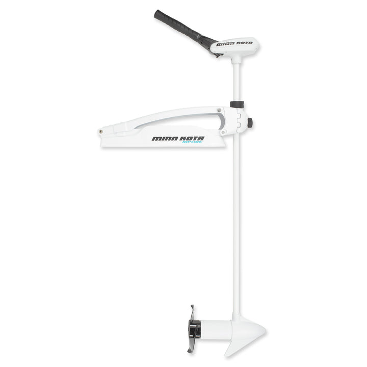 Minn Kota Riptide Maxxum RT55 bow-mount trolling motor with 12V, 55 lbs thrust, and 52-inch shaft for freshwater fishing.