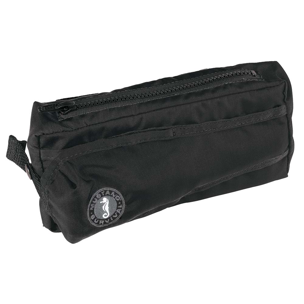 Black Mustang Survival accessory pocket, a compact storage accessory for outdoor gear and essentials.