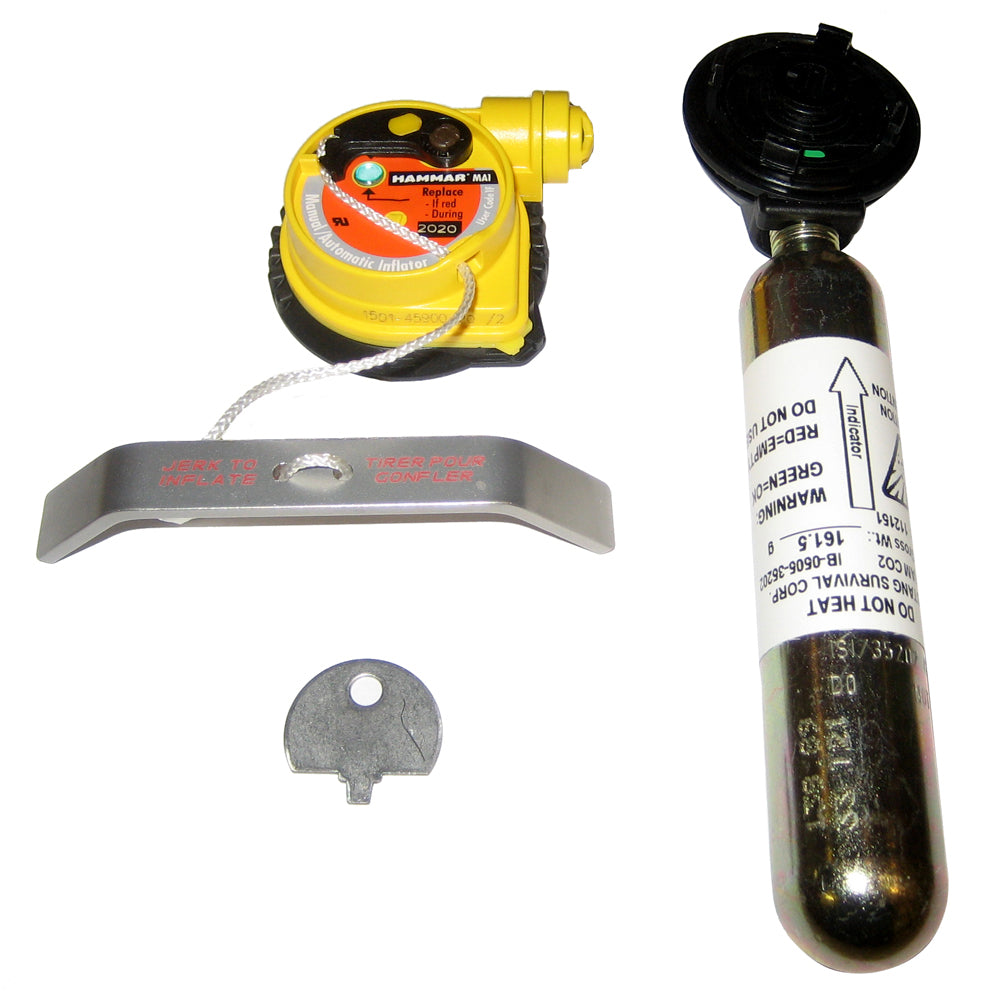 Mustang Survival Re-Arm Kit B 33g auto hydrostatic accessories, including re-arming components for life-saving safety equipment.