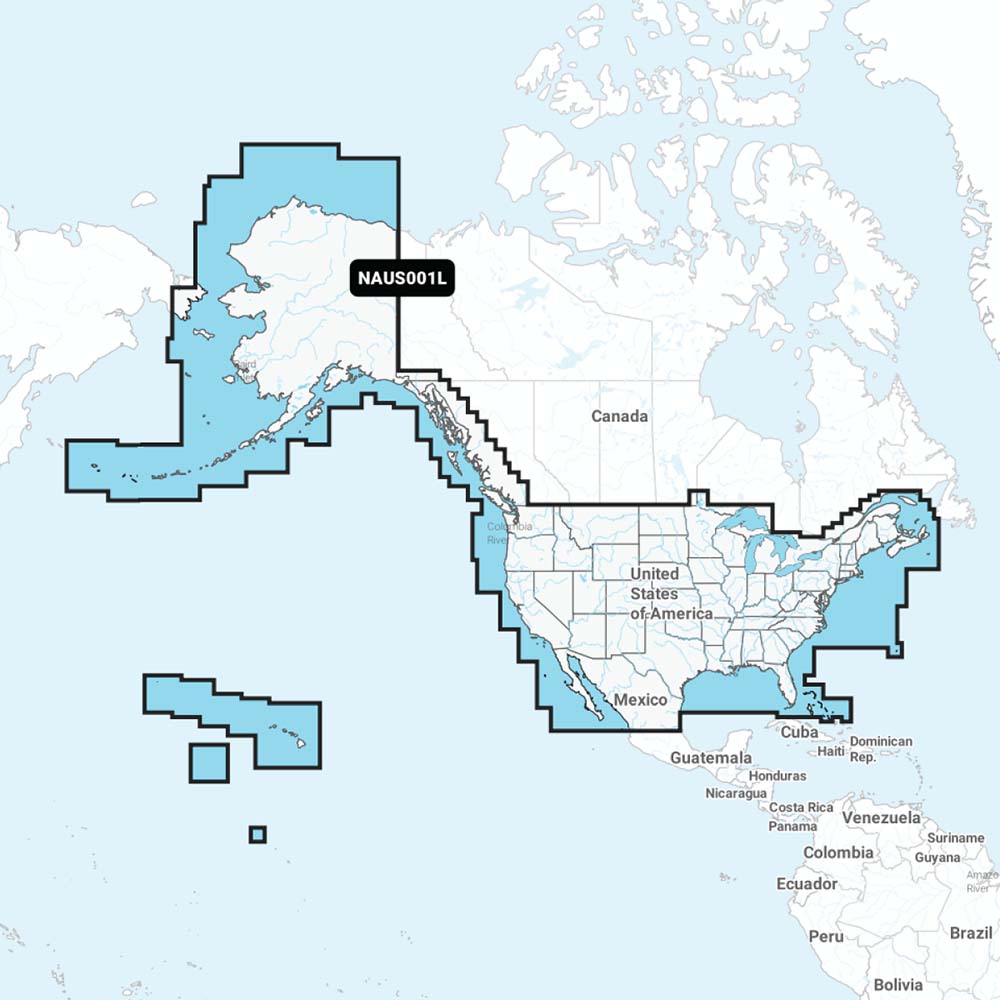 Navionics Plus chart card for U.S. Coastal and Canada with detailed marine maps and navigation data.