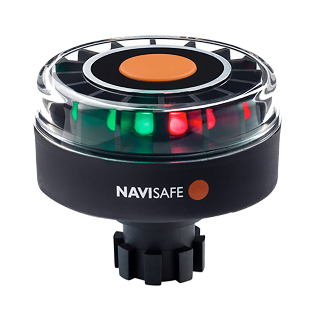 Navisafe Navilight Tricolor navigation light with Navibolt base, visible on boat, 2 nautical miles visibility, for marine navigation safety