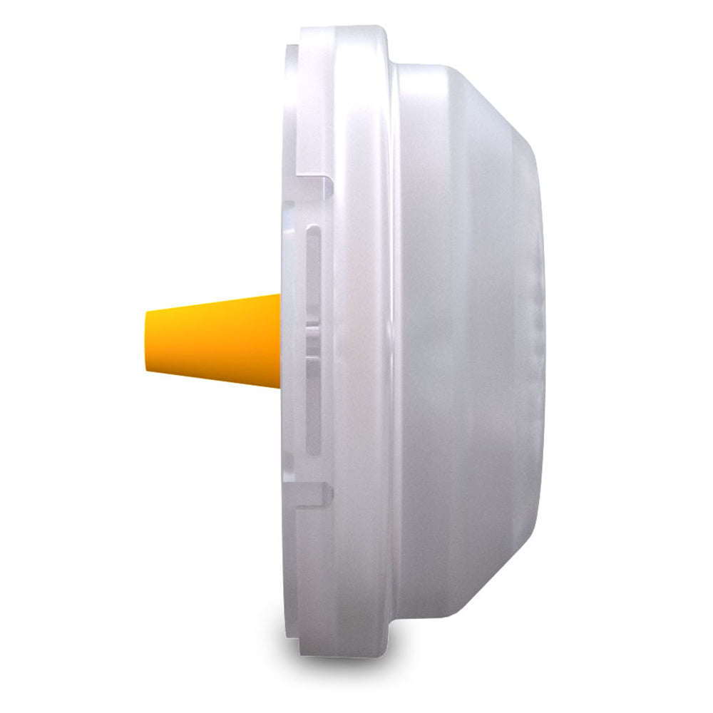 OceanLED M6 Gen2 Mast Light surface mount interior courtesy light in warm white, displaying sleek design and mounting details.
