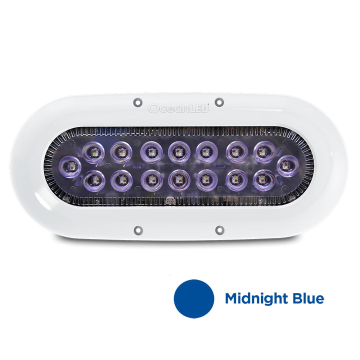 OceanLED Ocean LED X-Series X16 underwater lighting with midnight blue LEDs, designed for marine illumination and underwater use.