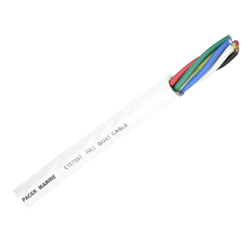 Câble rond Pacer à 6 conducteurs - 250 - 16/6 AWG - Noir, marron, rouge, vert, bleu et blanc