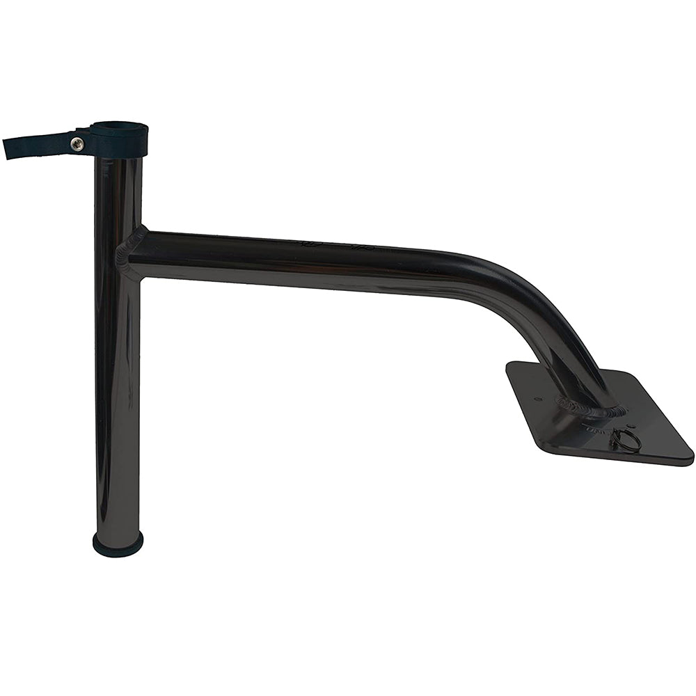 Black Panther 3-inch quick release bow mount bracket with powder coat finish, designed for secure anchoring accessories.
