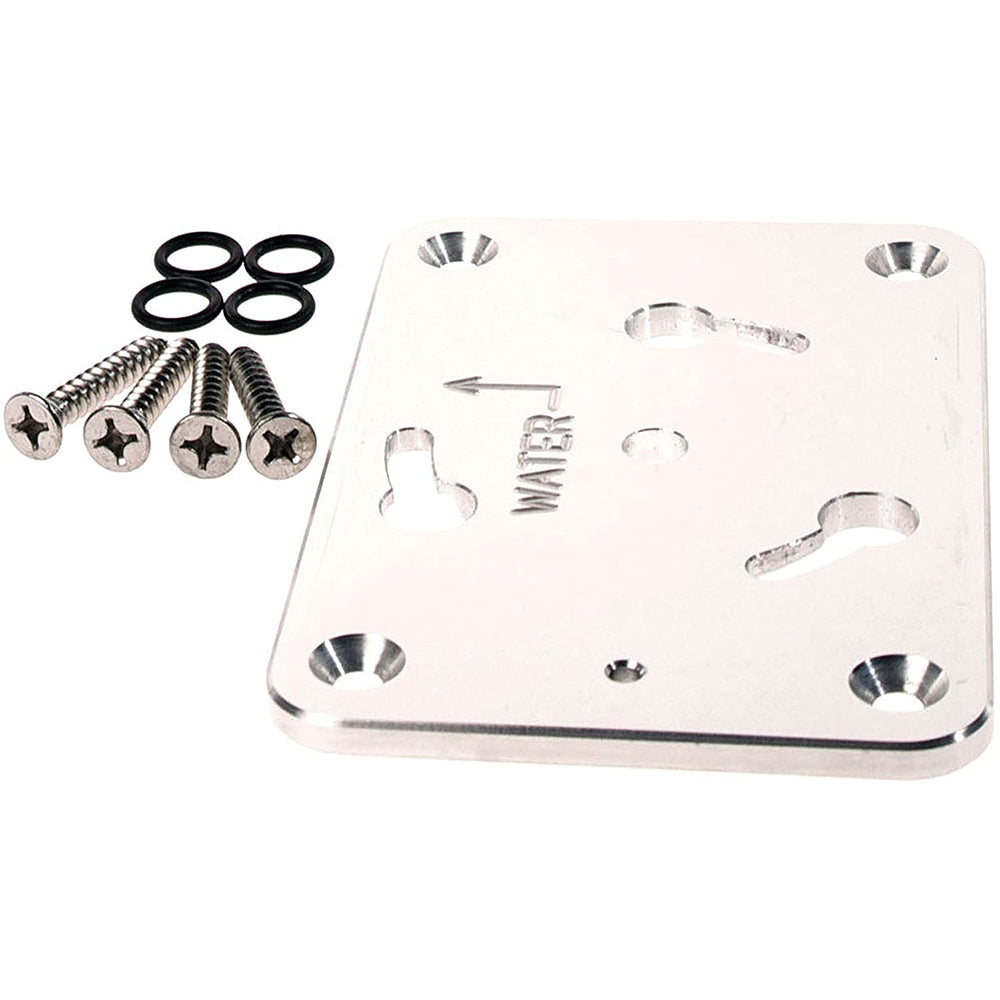 Clear Panther Spare Bow Mount Base Kit for anchoring accessories, featuring anodized finish and sturdy design.