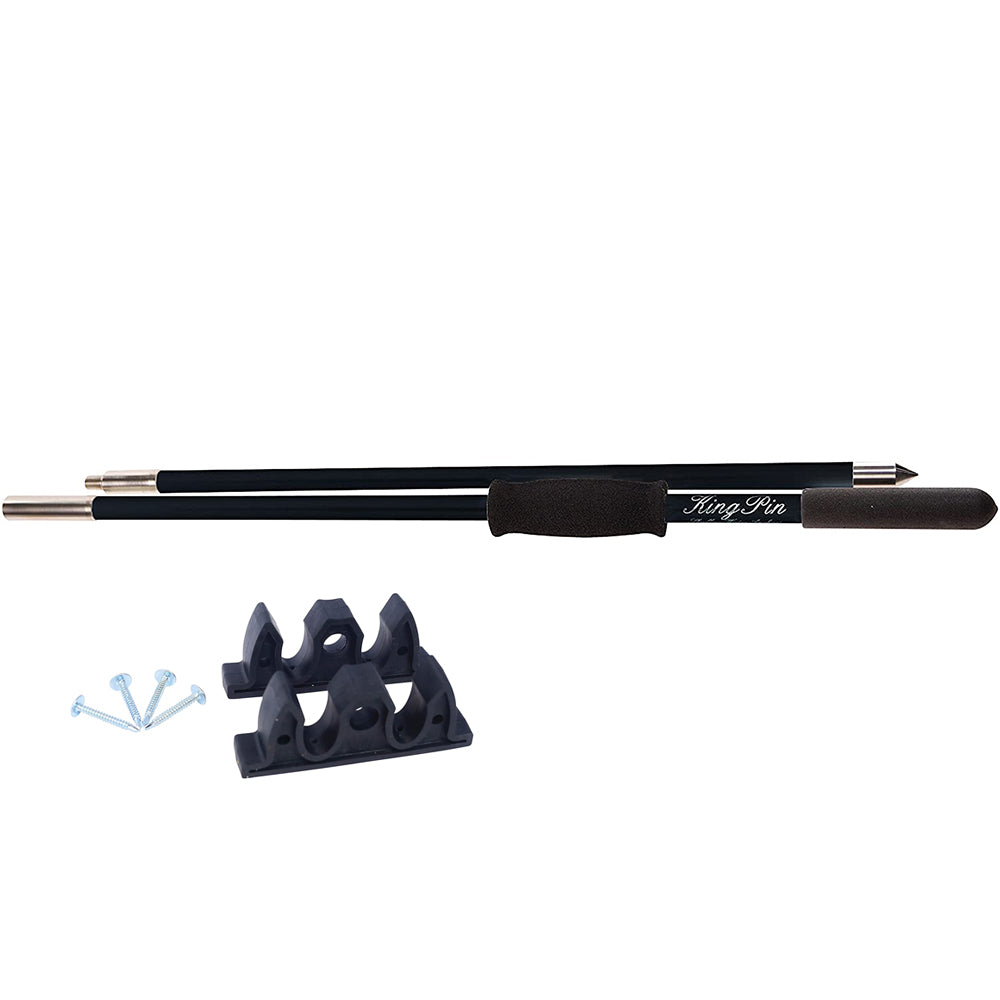 Black Panther 12 King Pin Anchor Pole, 2-piece set, durable marine anchor for secure mooring and heavy-duty anchoring.