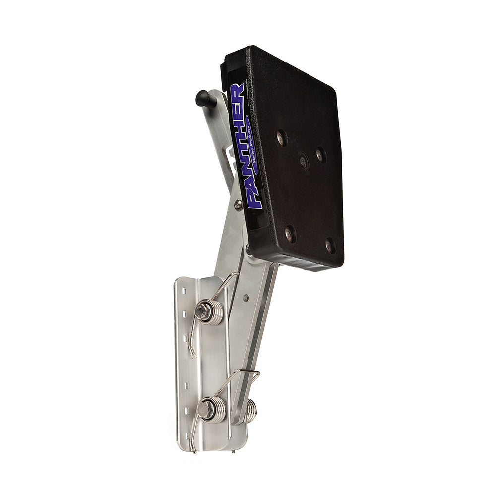 Aluminum Panther Outboard Motor Bracket for engines up to 12HP, durable engine mount for boat outboard motors.