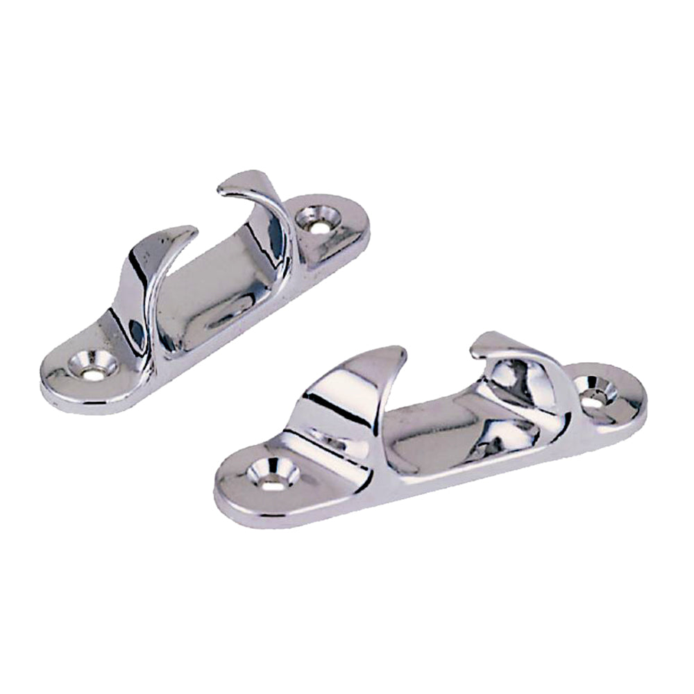 Pair of Perko Skene Bow Chocks for securing boat lines at the bow, made of durable material and designed for marine use.